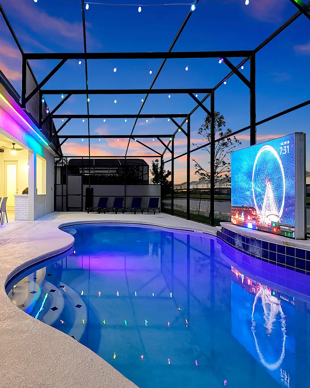 Living Room Detail - Solterra AirBnB - Davenport, FL